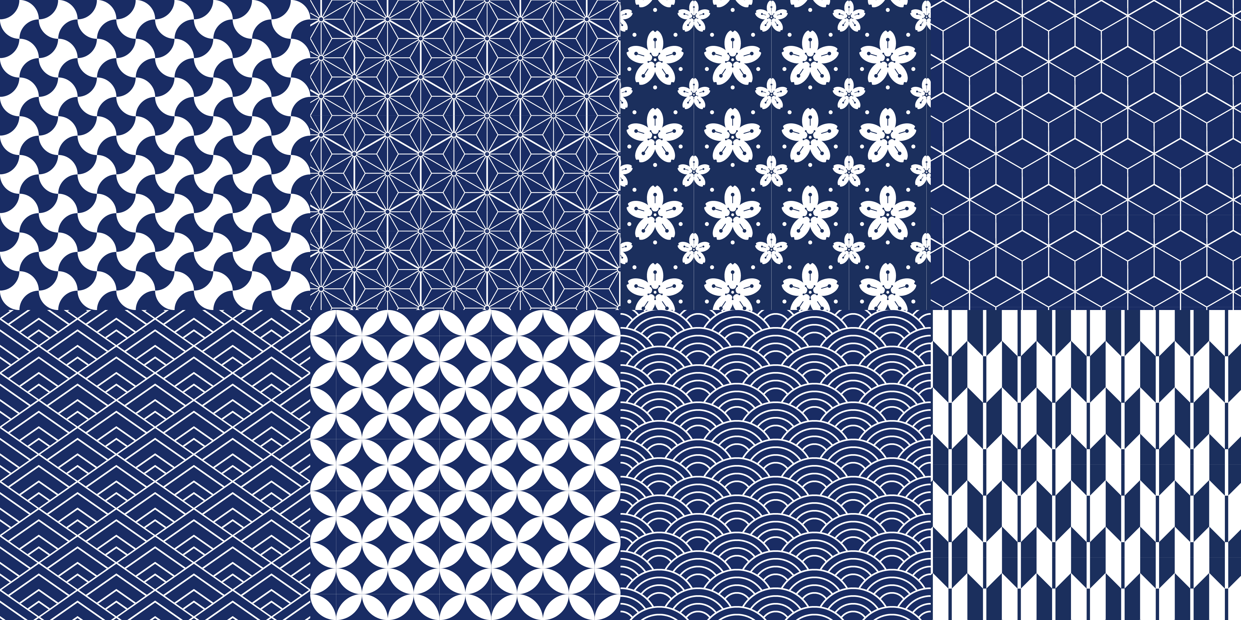 Tapis vinyle géométrique ensemble de carreaux géométriques - TenStickers