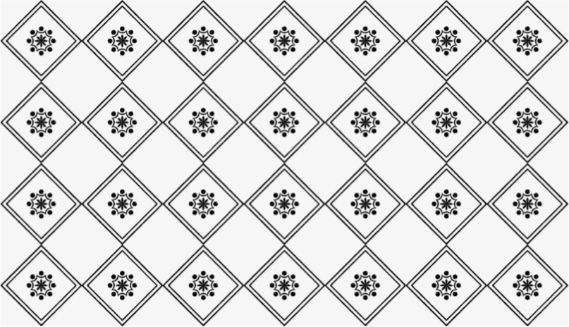 Tapis vinyle carreaux de ciment motif carrelé monochrome - TenStickers
