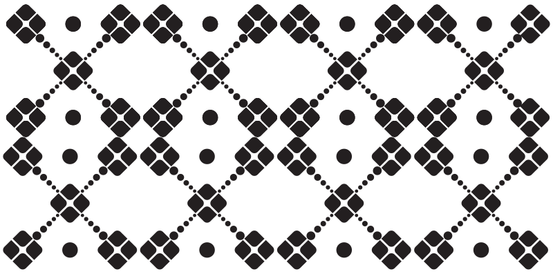 Tapis vinyle géométrique dominos géométriques - TenStickers
