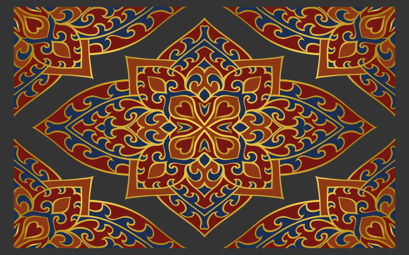 Tapis vinyle mandala design orné - TenStickers