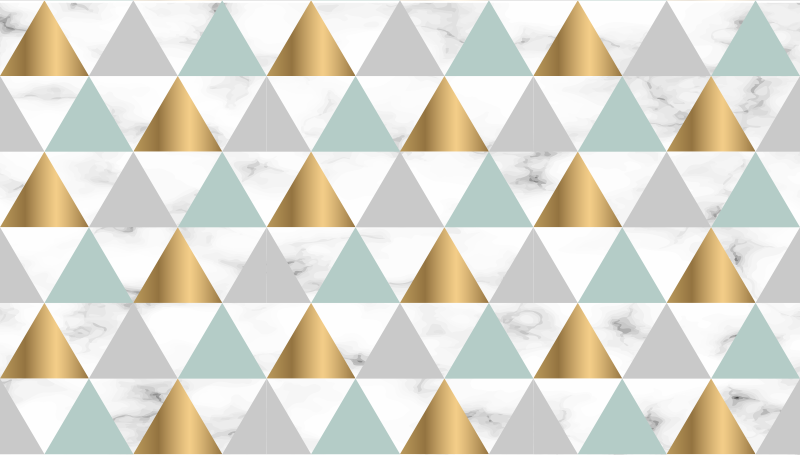 Tapis vinyle géométrique trio géométrique - TenStickers