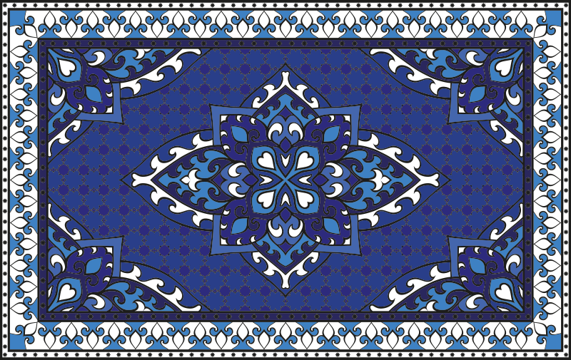 Tapis mosaique vinyle symétrie de la mosaïque - TenStickers