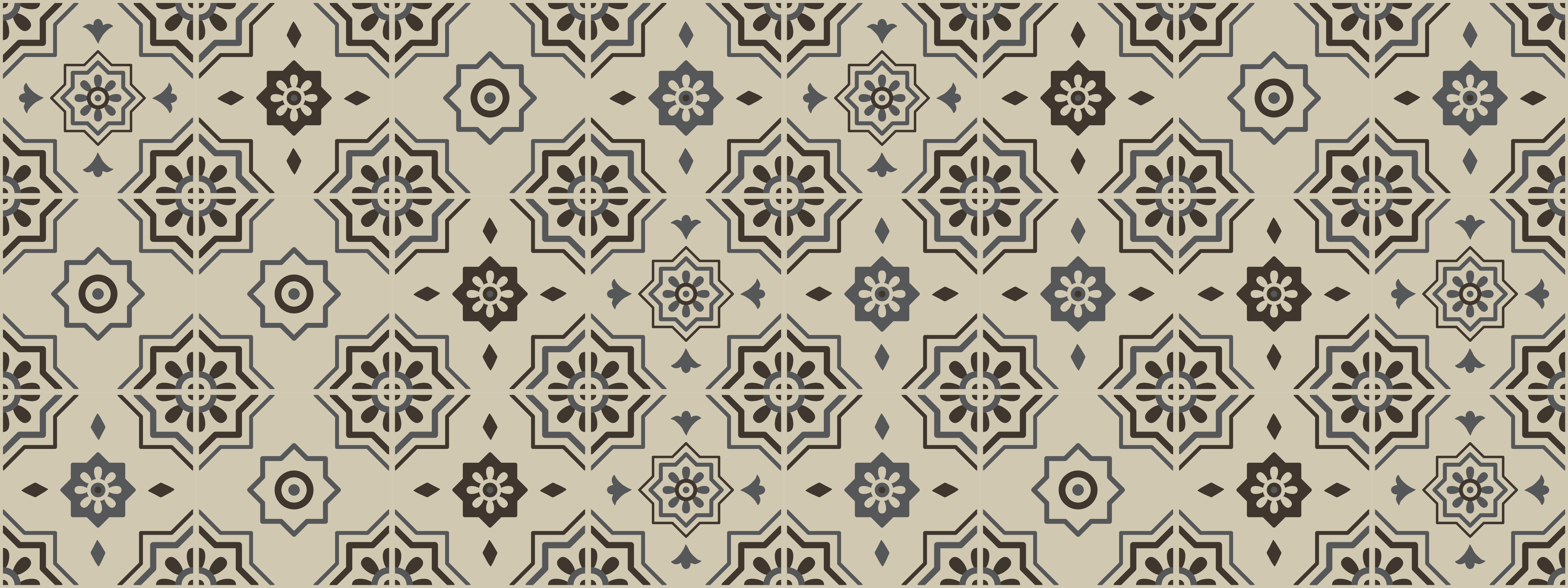 Tapis vinyle carreaux de ciment motif décoratif - TenStickers