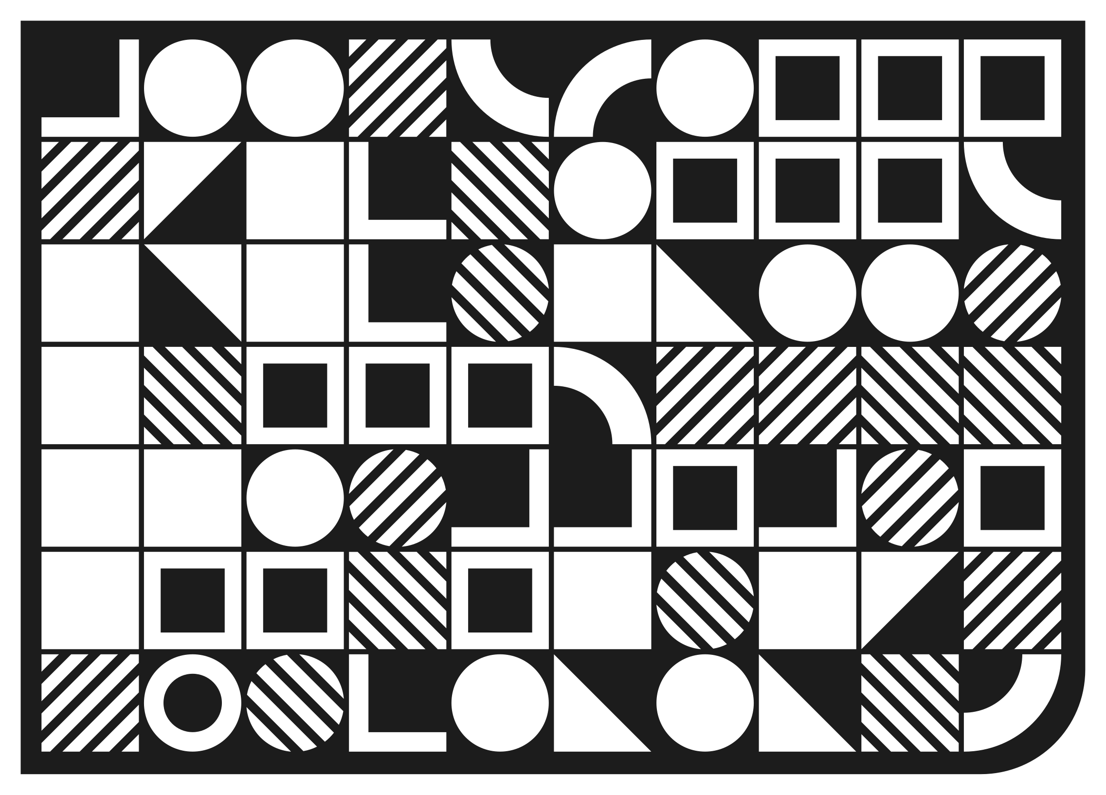 Tapis vinyle géométrique équilibre des formes géométriques - TenStickers