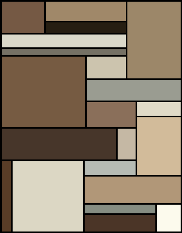 Tapis vinyle moderne couches géométriques contemporaines - TenStickers