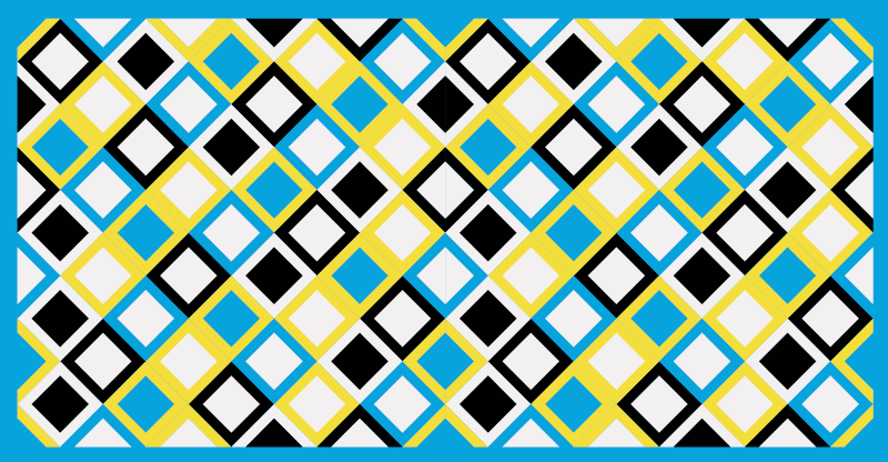Tapis vinyle géométrique motif argyle - TenStickers