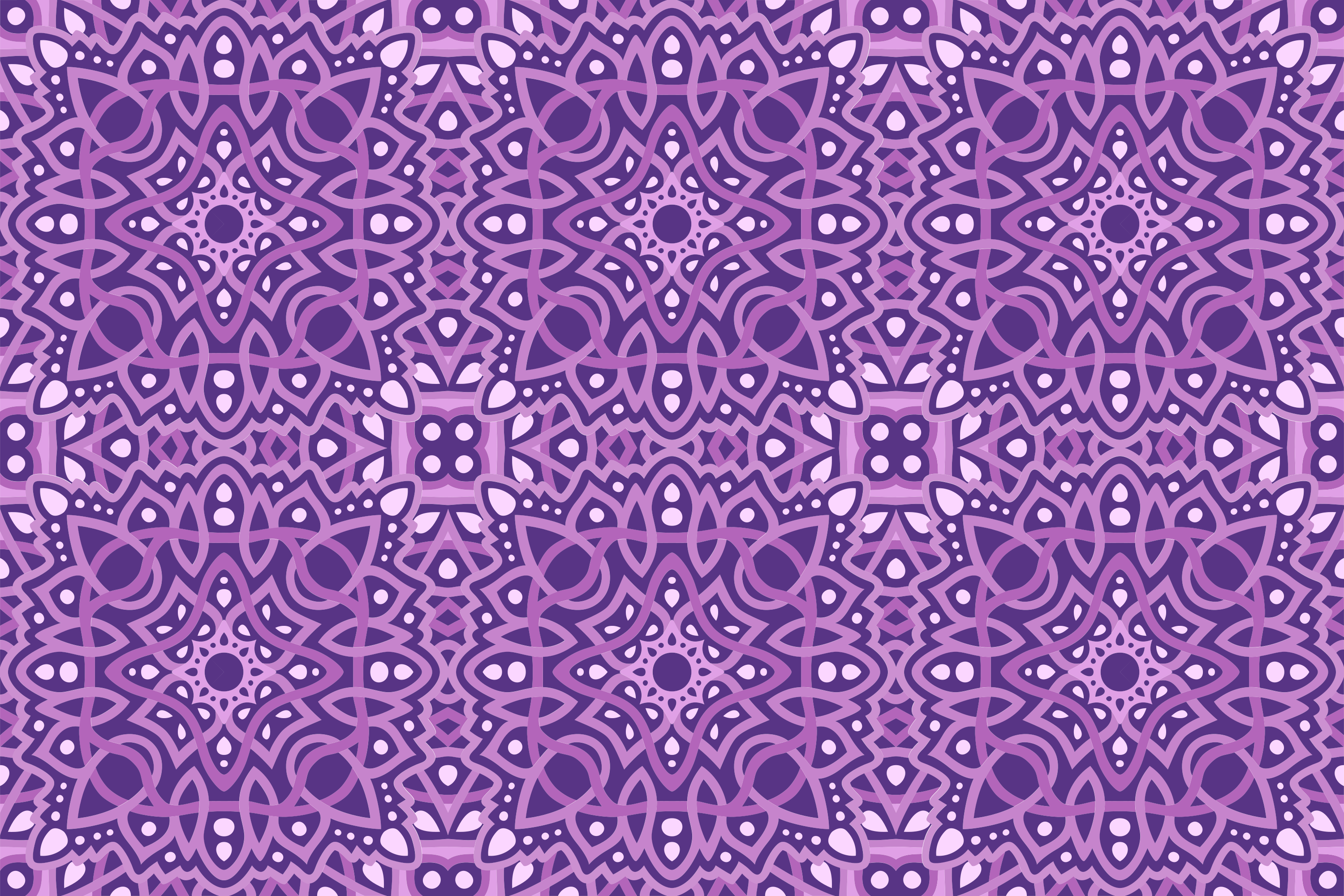Tapis vinyle mandala symphonie de mandalas - TenStickers