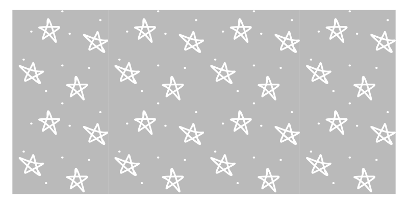 Tapis vinyle autres tapis motif étoile argentée - TenStickers