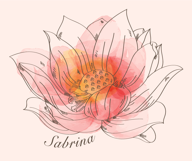 Tapis vinyle personnalisé lotus personnalisable - TenStickers