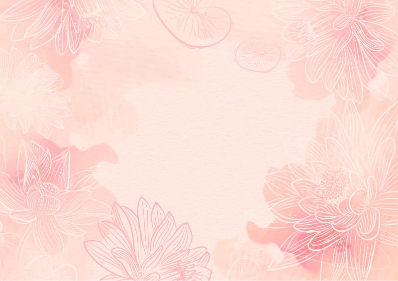 Tapis vinyle fleurs et plantes tranquillité florale - TenStickers