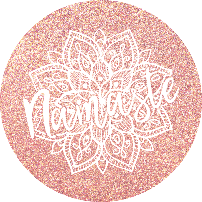 Tapis vinyle mandala motif namaste - TenStickers