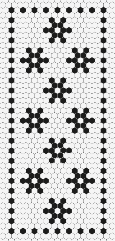 Tapis vinyle carreaux de ciment hexagones de mosaïque - TenStickers