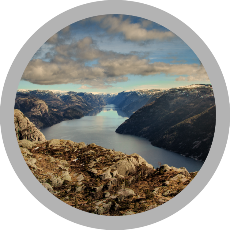 Tapis vinyle nature vue panoramique sur le paysage - TenStickers