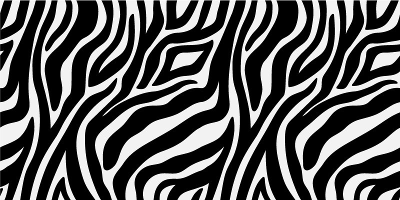 Tapis vinyle animal résumé de zèbre - TenStickers