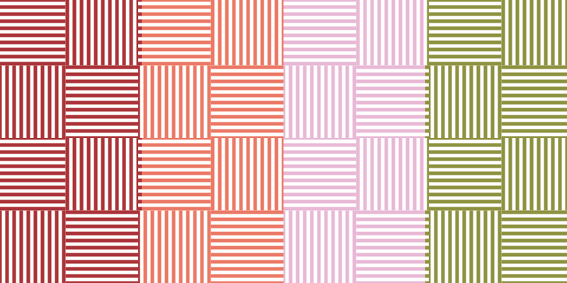 Tapis vinyle rayures blocs de couleurs rayés - TenStickers