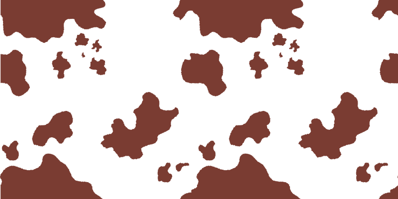 Tapis vinyle animal taches de peau de vache - TenStickers