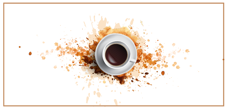 Tapis vinyle cuisine illusion de café renversé - TenStickers