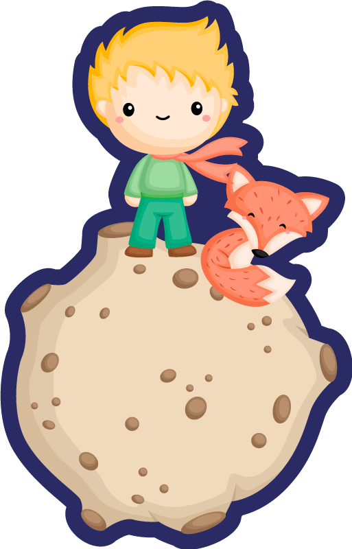 Tapis vinyle pour enfants explorateur spatial cartoon - TenStickers