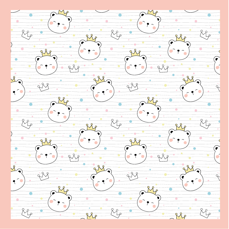 Tapis vinyle autres tapis personnages animaux couronnés - TenStickers