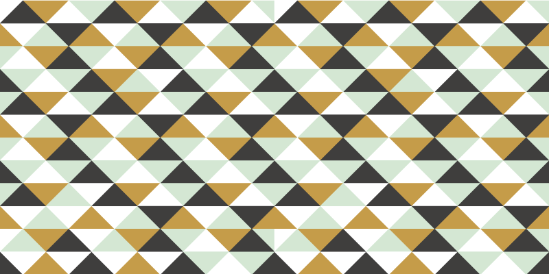 Tapis vinyle géométrique agencement en mosaïque triangulaire - TenStickers