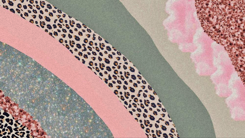 Tapis vinyle chambre vagues de couleurs superposées - TenStickers