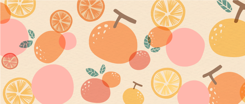 Tapis vinyle cuisine design d'agrumes doux - TenStickers