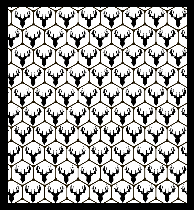 Tapis vinyle cuisine motif de bois de cerf - TenStickers