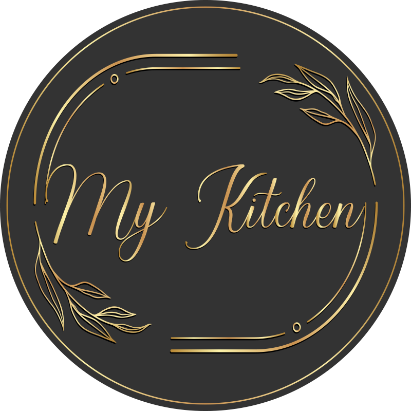 Tapis vinyle cuisine style doré pour ma cuisine - TenStickers