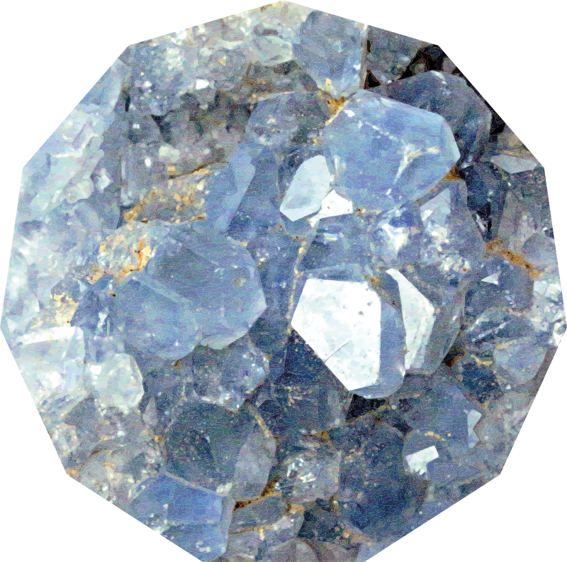 Tapis vinyle textures motif de cristal glaciaire - TenStickers