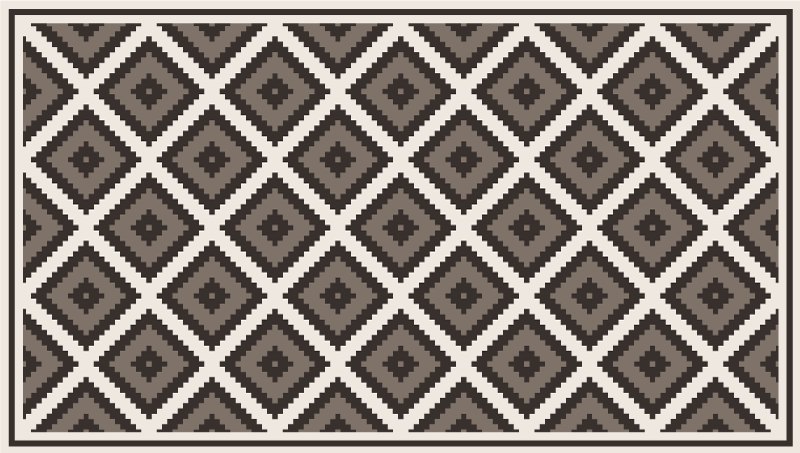 Tapis vinyle géométrique concept de diamant - TenStickers