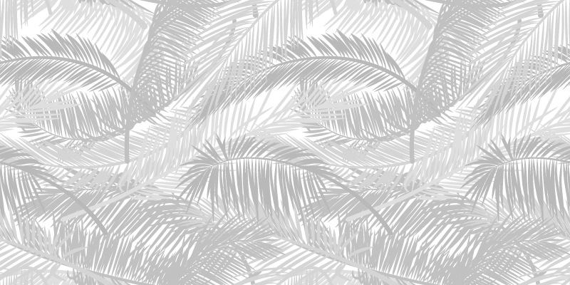 Tapis vinyle nature feuilles de palmier élégantes - TenStickers