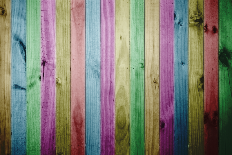 Tapis vinyle imitation parquet rayures en bois vibrantes - TenStickers
