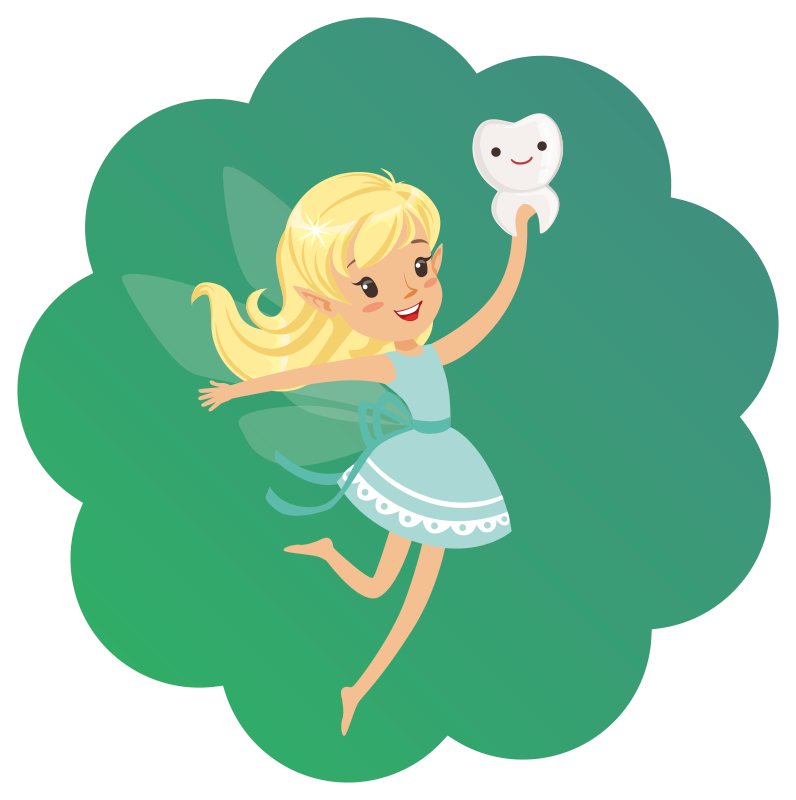 Tapis vinyle pour enfants fantaisie de la fée des dents - TenStickers