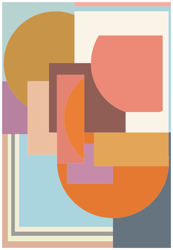 Tapis vinyle géométrique formes frappantes - TenStickers