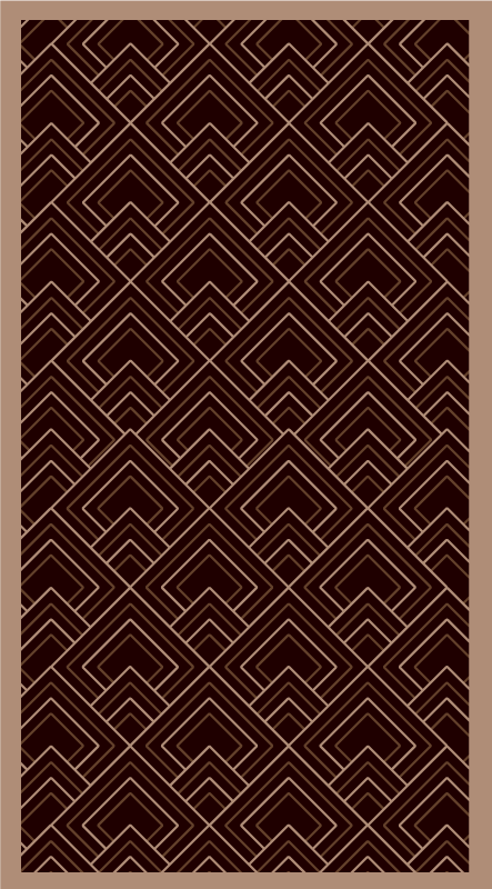 Tapis vinyle chambre composition noire - TenStickers