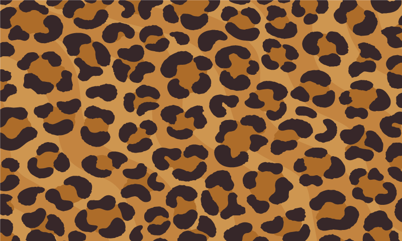Tapis vinyle animal style à motifs léopard - TenStickers