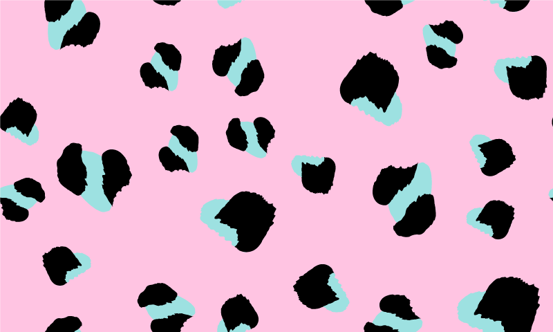 Tapis vinyle animal taches de léopard audacieuses - TenStickers