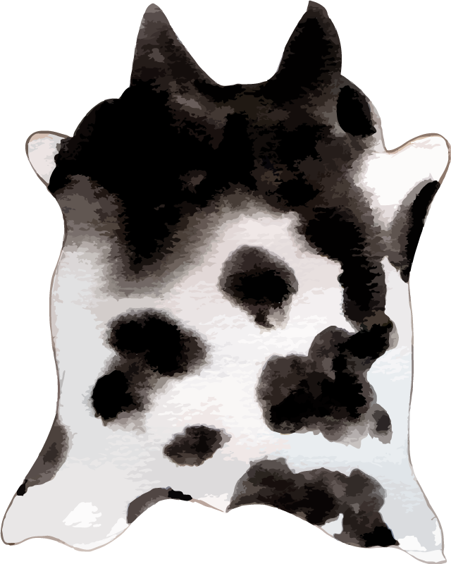 Tapis vinyle animal idée peau de vache - TenStickers