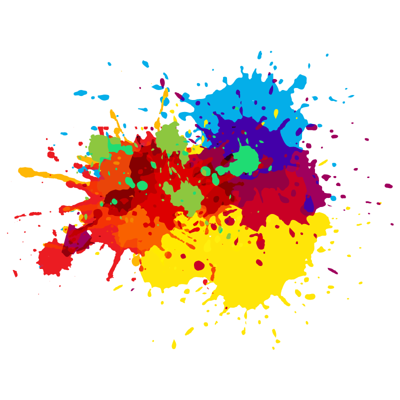 Tapis vinyle autres tapis éclaboussures d'art colorées - TenStickers
