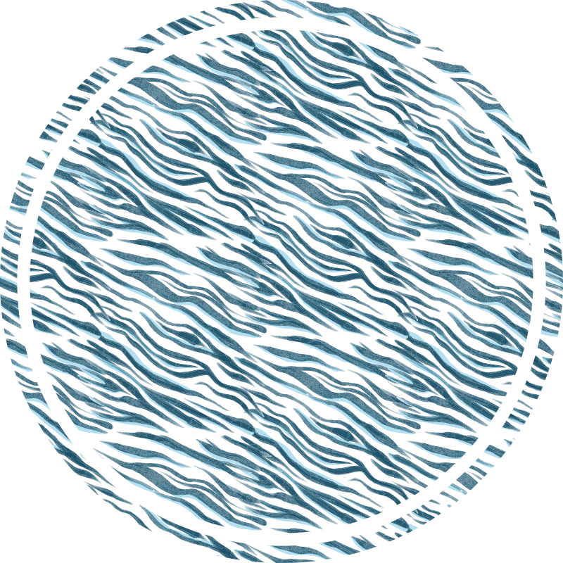 Tapis vinyle animal vague zébrée élégante - TenStickers
