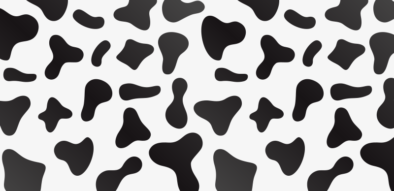 Tapis vinyle animal taches de vache - TenStickers