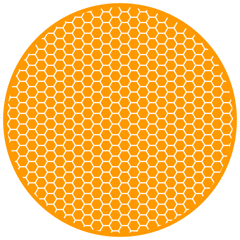 Tapis vinyle texture motif en nid d'abeille - TenStickers