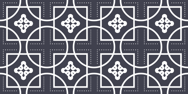 Tapis vinyle géométrique jeu de formes - TenStickers