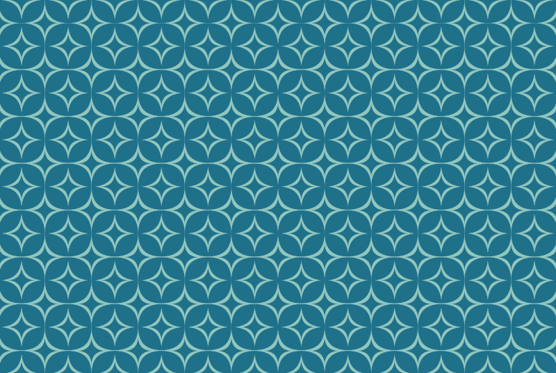 Tapis vinyle géométrique motif circulaire - TenStickers