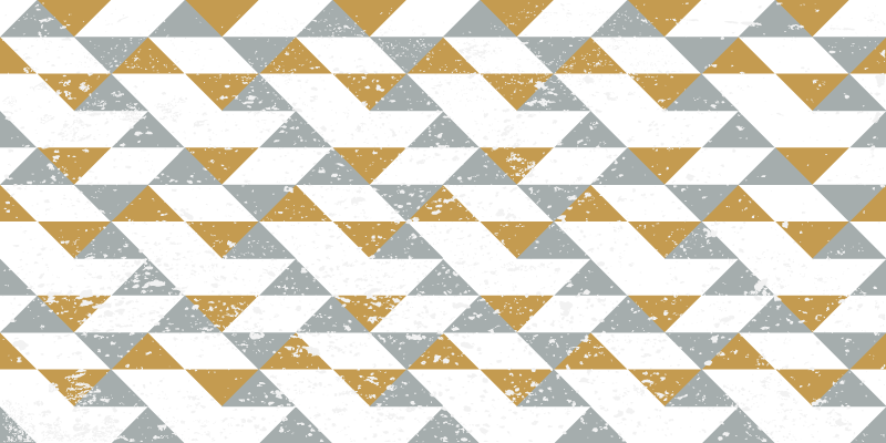 Tapis vinyle géométrique motif de triangle diagonal - TenStickers