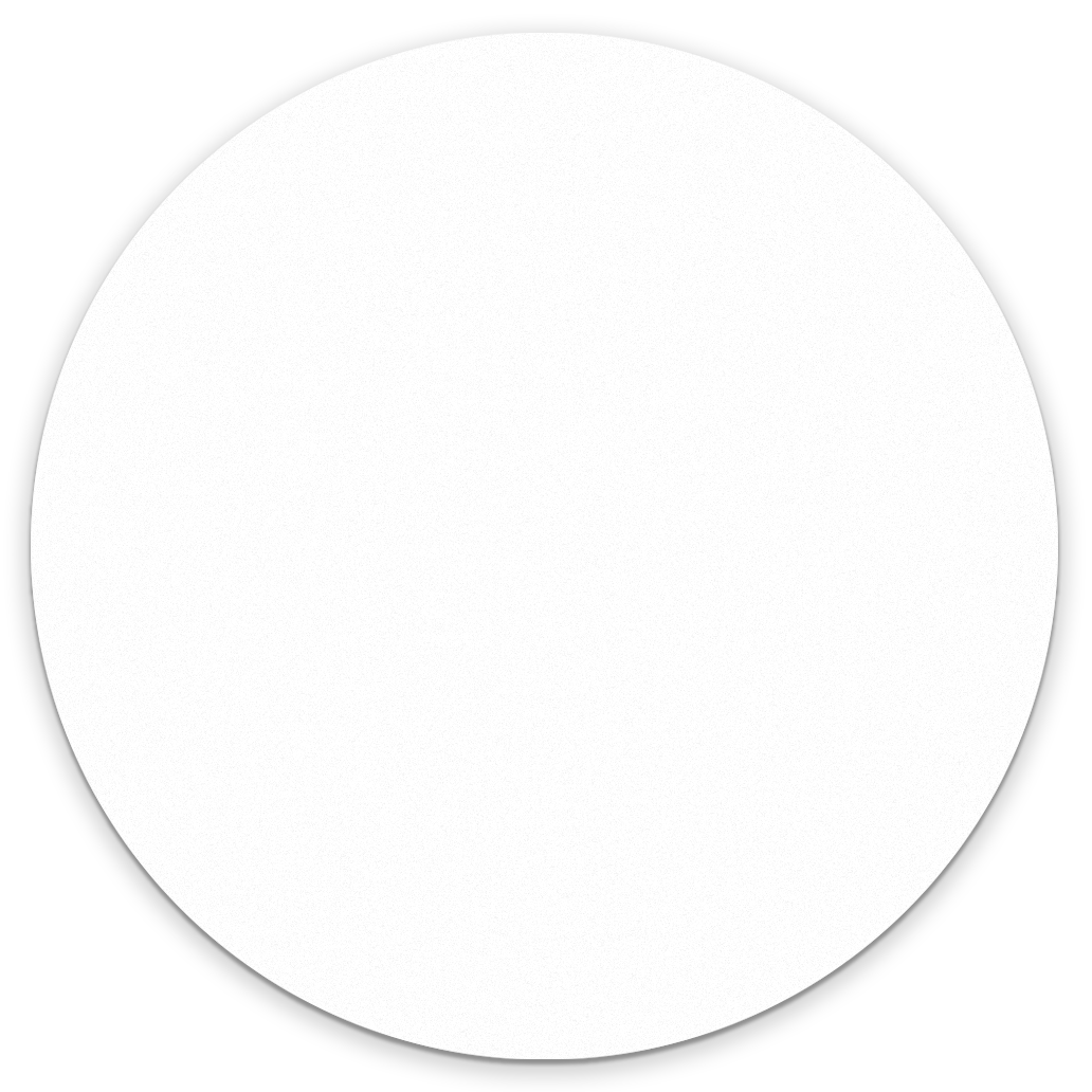 Tapis vinyle salon moderne blanc rond - TenStickers