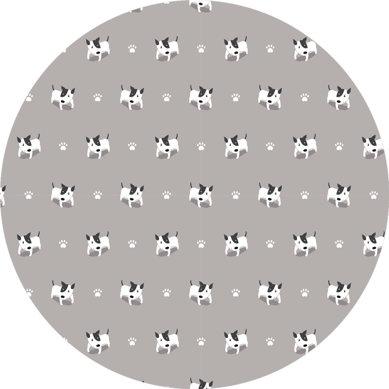 Tapis vinyle animal modèle de chiot mignon - TenStickers