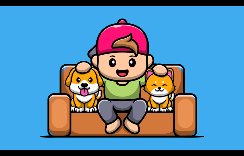Tapis vinyle pour enfants garçon avec animaux - TenStickers