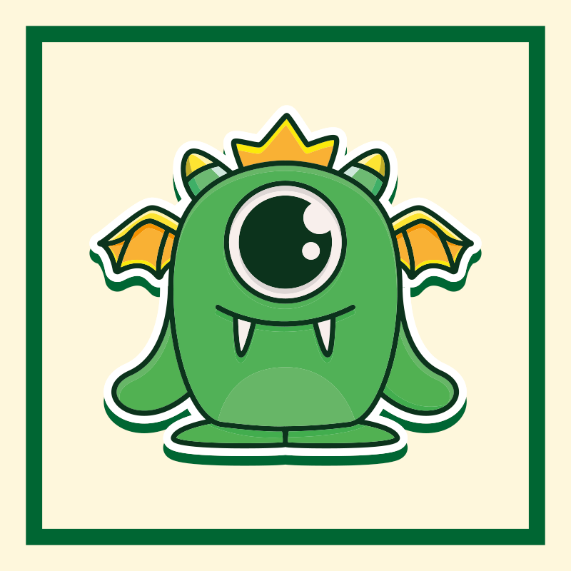 Tapis vinyle autres tapis bébé monstre vert - TenStickers