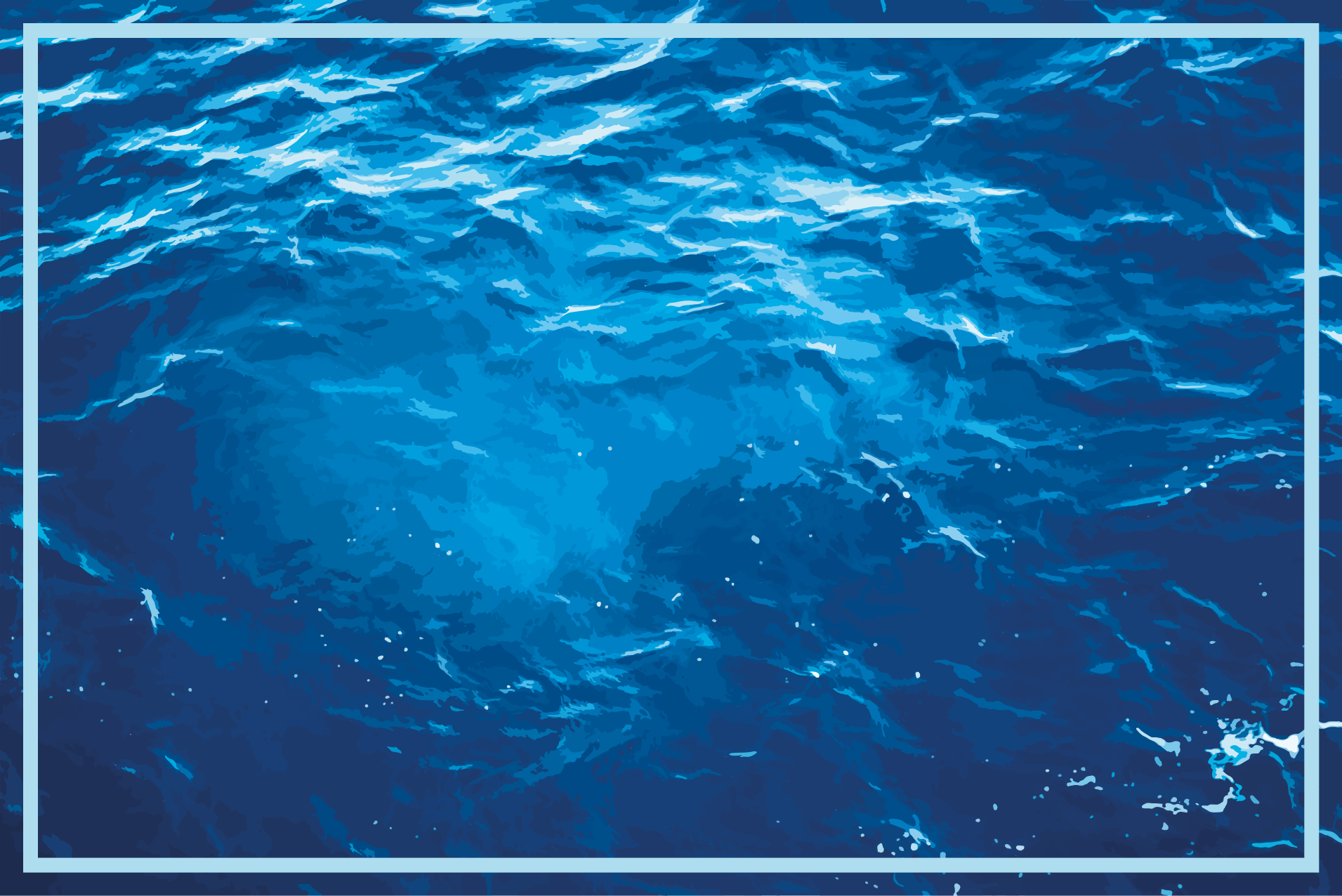 Tapis vinyle textures vagues océaniques réalistes - TenStickers